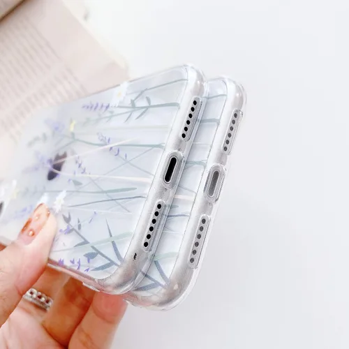 Miniatura 5 de Funda compatible con iPhone 6/6s para niñas y mujeres, elegante funda de protección de gel de goma TPU transparente suave y transparente para iPhone