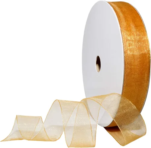Miniatura 46 de Morex Ribbon 91803/100-609 Cinta de nailon Organdy, 5/8 pulgadas por 100 yardas, color rojo