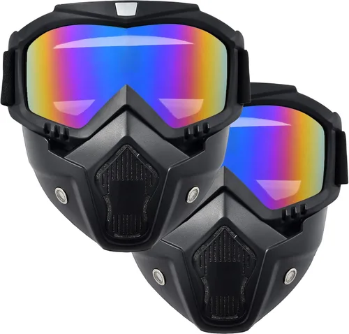 Máscara de paintball anti niebla, máscara de Airsoft para cara completa, máscara táctica, gafas de casco de motocicleta con máscara facial extraíble