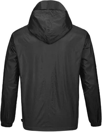 Miniatura 3 de SWISSWELL - Chaqueta impermeable rompe vientos para hombre, ligera, con capucha