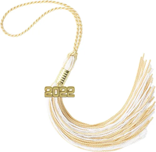 Miniatura 661 de Borla de graduación Aqua 2022, todos los colores escolares disponibles, fabricada en Estados Unidos