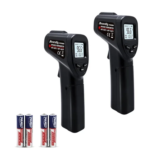 Miniatura 9 de Pistola de termómetro infrarrojo (NO para humanos) -58℉~1022℉ (-50℃～550℃) Termómetro láser digital infrarrojo de 9 puntos, sin contacto, lectura