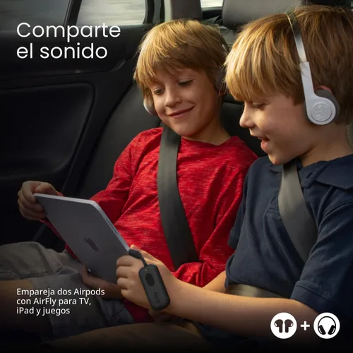 Miniatura 6 de Twelve South AirFly Pro - Transmisor/receptor de audio inalámbrico Bluetooth para hasta 2 AirPods/auriculares inalámbricos; uso con cualquier Negro