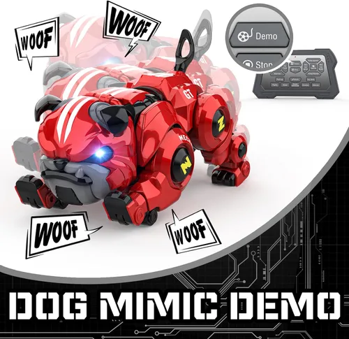 Miniatura 2 de Lterfear Robot Perro para Niños, Robot de Control Remoto Recargable Programable Robo Perro con Función de Cantar, Bailar, Tocar, Juguetes Robóticos