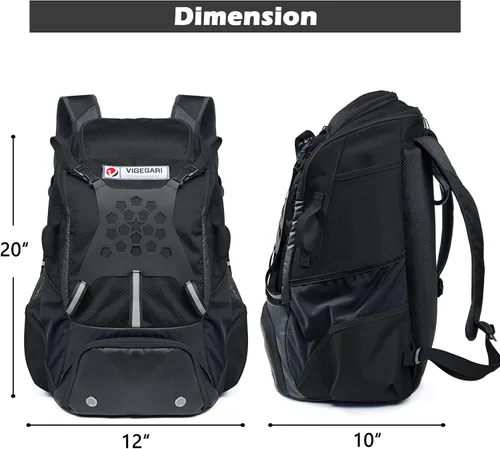 Miniatura 2 de Mochila de béisbol para jóvenes, niños, adultos, bolsa de equipo de bate y sóftbol con soporte para guantes, casco, compartimento para zapatos