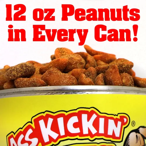 Miniatura 3 de KICKIN' - Cacahuetes picantes con pimienta habanero – 12 onzas – Cacahuetes picantes y picantes de primera calidad – El mejor aperitivo picante