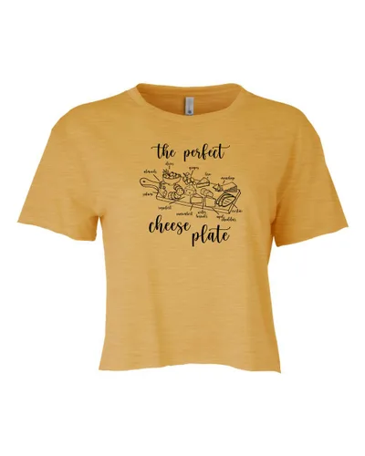 Miniatura 9 de Sweet Carrot Lime, Cute Women's Screen Printed Crop Tee, Shirts With Sayings, Heather Gray or Gold (L, Heather Gray)