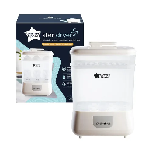 Miniatura 3 de Tommee Tippee Esterilizador y secador eléctrico de vapor para biberones y Natural Start - Set de 14 piezas de biberones, calentador de botellas