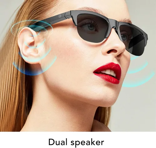 Miniatura 2 de Lentes de sol inteligentes, control táctil U V 400, gafas deportivas al aire libre, lentes de audio de dientes azules para hombres y mujeres