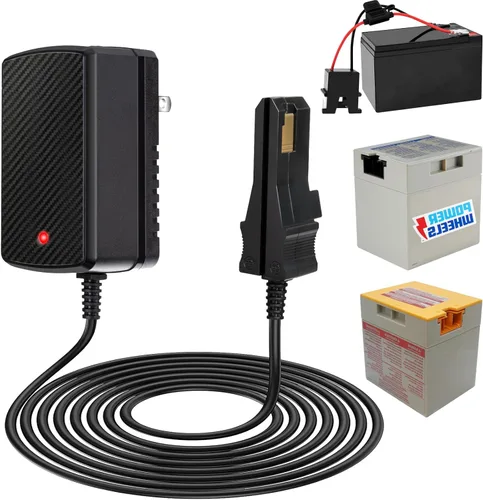 Cargador de batería de repuesto de 12V para cargador de batería de Power Wheels para todas las Power Wheels Cargador de 12 voltios para Fisher-Price