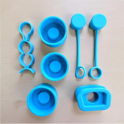 Miniatura 8 de Juego de 6 tapones de silicona para Stanley Cup a prueba de derrames, tapones antiderrames, antipolvo para botellas de agua deportivas y accesorios
