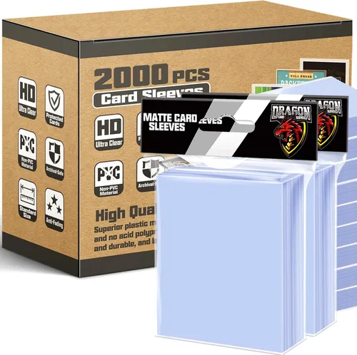 Miniatura 10 de 1000 Fundas para Tarjetas Top Loaders para Tarjetas Coleccionables, Fundas Suaves Penny para Tarjetas de Béisbol, Fundas Protectoras para Tarjetas