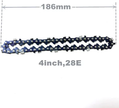 Miniatura 4 de RLECS Juego de mini cadena de motosierra de 4 pulgadas y barra guía para motosierra, accesorios de motosierra de repuesto de 4 pulgadas