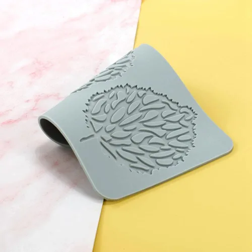 Miniatura 5 de TUKE Moldes de encaje para decoración de pasteles, moldes de silicona de hojas 3D para hornear moldes de gomitas, moldes de fondant de arcilla