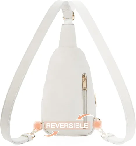 Miniatura 4 de Telena Riñonera pequeña para mujer, de cuero, cangureras, bolsa de pecho para mujer