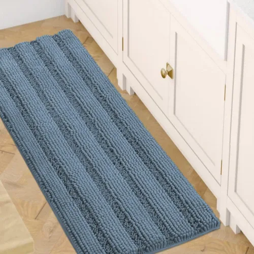 Miniatura 20 de H.VERSAILTEX - Alfombras de baño, juego de 2 piezas, alfombra de contorno para baño, juego de alfombras para inodoro, alfombra antideslizante