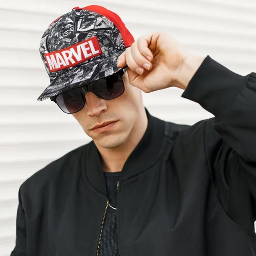 Miniatura 5 de Marvel Gorra de béisbol de los Vengadores, gorra de béisbol de talla única para hombre, sombrero cómodo, regalo de los Vengadores para hombres