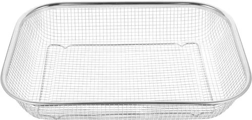 Kichvoe Colador de malla fina Colador de malla de acero inoxidable, colador de frutas y verduras, cesta de fregadero, accesorios de cocina para el