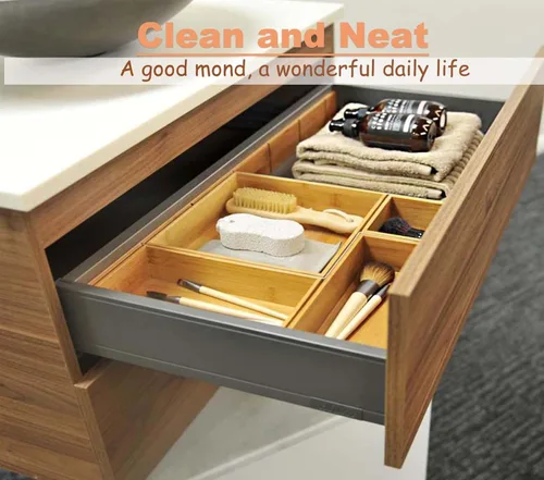 Miniatura 5 de Caja organizadora de bambú para guardar ropa y joyas Caddy Cajas organizadoras cuadradas Cajas de almacenamiento de madera para snacks y nueces
