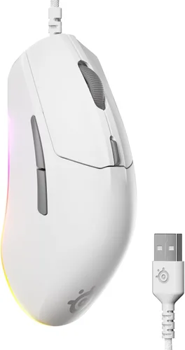 Miniatura 9 de SteelSeries Ratón inalámbrico Rival 3 Gen 2 para juegos - 2.4 GHz y Bluetooth - Sensor óptico TrueMove Air de 18000 DPI - Durabilidad de 60 millones