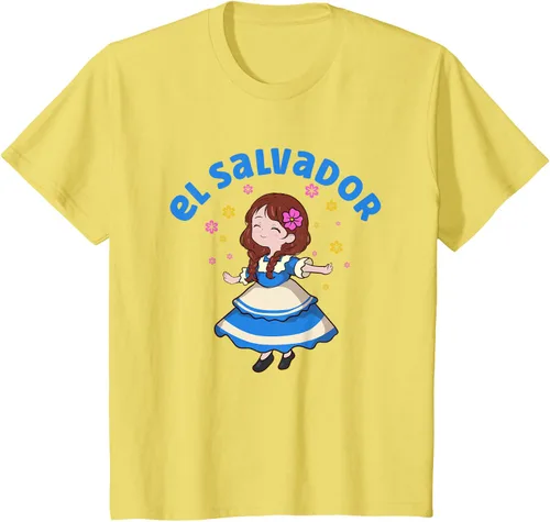 Miniatura 43 de Camiseta de mujer hispana con bandera salvadoreña de El Salvador Orgullosa, Negro