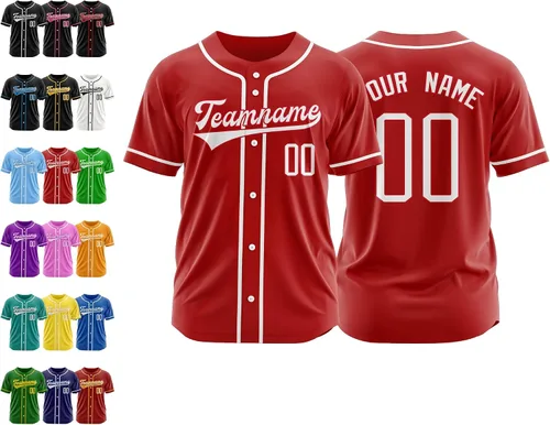 Miniatura 9 de Camiseta de béisbol personalizada, nombre de béisbol personalizado, logotipo de número, camiseta de béisbol personalizada para hombres, mujeres