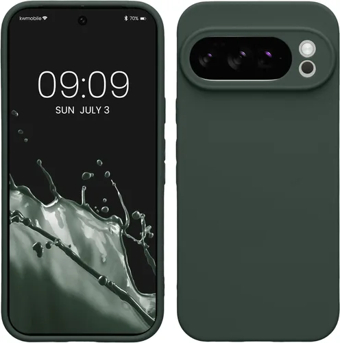 Miniatura 36 de kwmobile Funda compatible con Google Pixel 9 Pro - Funda protectora delgada de TPU para teléfono - Acabado mate suave - Negro mate