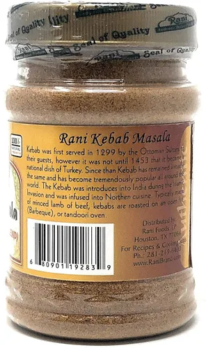 Miniatura 3 de Rani Kebab Masala Mezcla de especias indias para platos de carne, tarro PET de 3 onzas (3.00 oz) ~ Todo natural, sin sal Vegano Sin