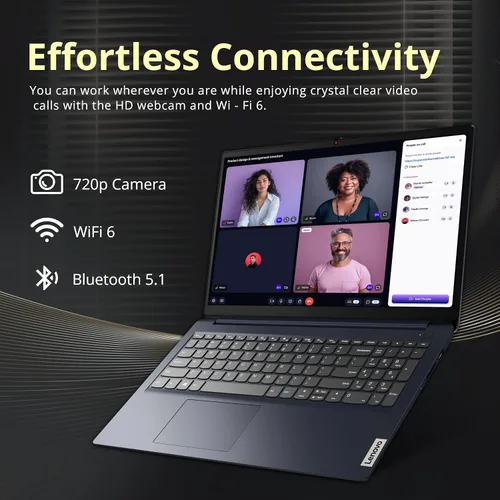 Miniatura 5 de Lenovo IdeaPad 1i - Laptop con pantalla táctil FHD de 15.6 pulgadas, Intel i5-1335U, 8 GB de RAM, 416 GB de almacenamiento