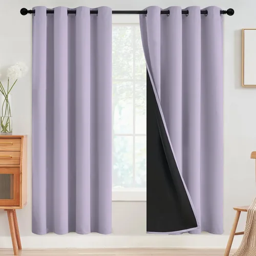 Miniatura 48 de SimpleHome - Cortinas opacas 100% para recámara, cortinas de ventana con ojales beige, con aislamiento térmico, cortinas de oscurecimiento