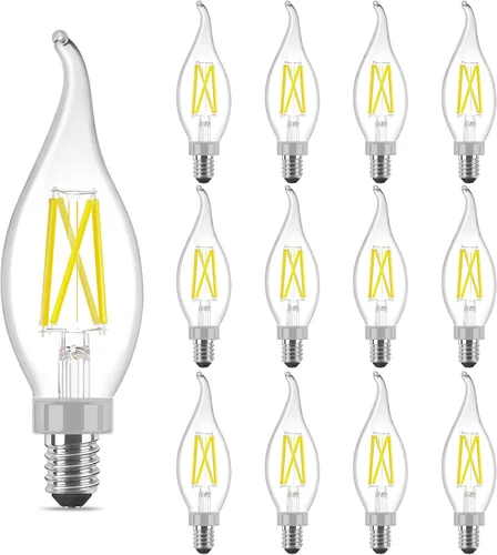 Miniatura 9 de Bombilla LED Edison vintage de filamento ámbar ST19 con brillo ámbar, bombilla de filamento de 5 W, vidrio ámbar, CRI alto de 90+, regulable, 2200 K
