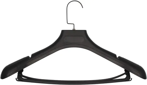 Miniatura 6 de DEDU Perchas de traje para hombre, paquete de 15 perchas de plástico extra anchas de 17.7 pulgadas, sin parachoques, portátiles, resistentes