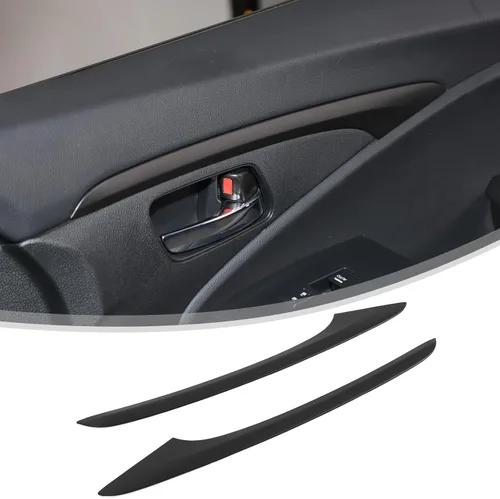 Miniatura 9 de 2 piezas de tira decorativa interior para puerta delantera para Honda Pilot 2016 2017 2018 2019 2020 2021 2022, protector de pegatina para panel