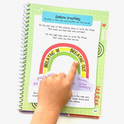 Miniatura 9 de Diario de Expresión de Sentimientos hand2mind, Diario de Emociones para Niños con Rueda de Sentimientos, Libros de Aprendizaje Social Emocional