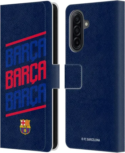 Miniatura 145 de Head Case Designs Funda de piel con licencia oficial del FC Barcelona Barca Crest Graphics para Samsung Galaxy A06 4G