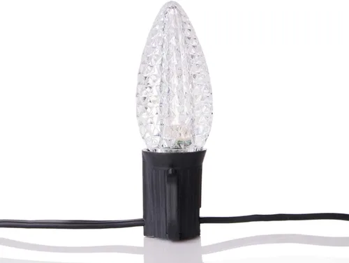 Miniatura 9 de Brightown Paquete de 25 bombillas LED C9 de repuesto para Navidad, bombillas LED C9 inastillables para cadena de luces de Navidad, base intermedia