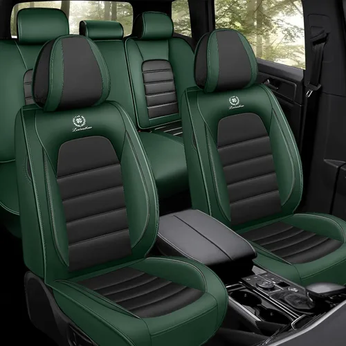 Miniatura 16 de Fundas de asiento de cuero para Nissan Murano 2003-2026, Protectores de asiento compatibles con airbag, Fundas de asiento automotrices impermeables