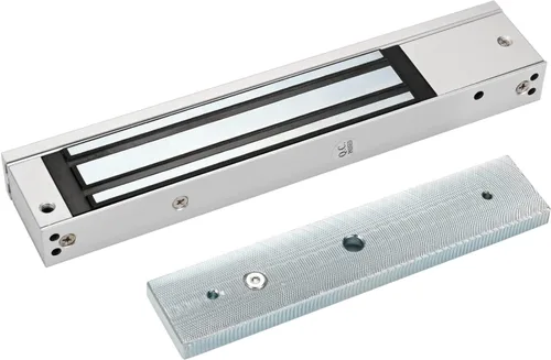 Miniatura 12 de Cerradura electromagnética eléctrica de 180 kg 350 libras de fuerza de retención, electroimán de 12V, modo seguro NC, puerta única para sistema