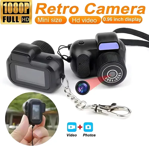 Miniatura 7 de Mini llavero cámara digital – 1080P HD Ultra portátil de bolsillo cámara digital de bolsillo con un botón de operación AVI formato compatible