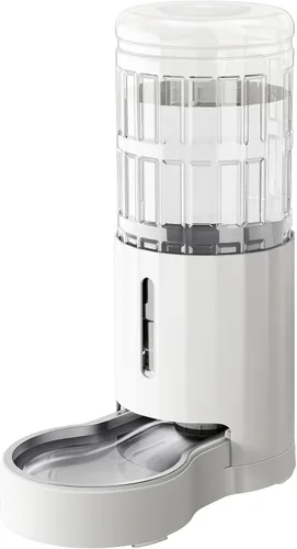 Miniatura 23 de CZPET Dispensador automático de agua de 7L para perros y gatos con cuenco de acero inoxidable, dispensador de agua por gravedad, 100% libre de BPA