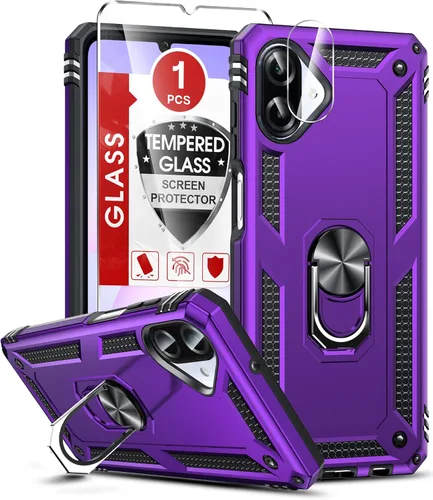 Miniatura 23 de LeYi para Samsung Galaxy A03S Funda de teléfono, Funda Samsung AO3S con [Paquete de 2] Protector de pantalla, [Calidad militar] Funda protectora
