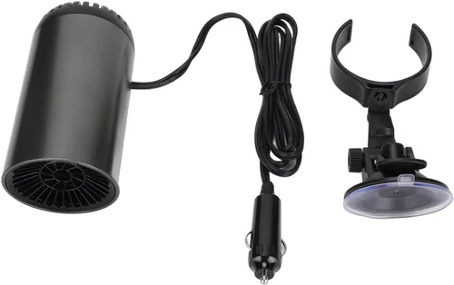 Miniatura 9 de Calentador de coche de 150 W, soplador de aire caliente para automóvil en forma de taza, ventilador portátil giratorio de 180° con soporte