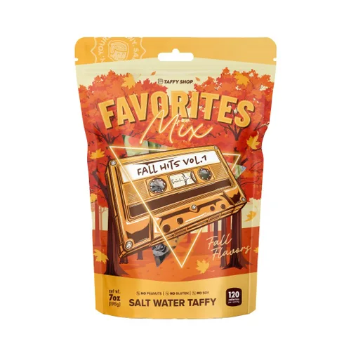 Miniatura 28 de Taffy Shop, Favoritos de los Amantes del Caramelo, Caramelo de Agua Salada – Surtido de Caramelos Gourmet Blandos y Masticables, Paquete