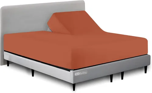 Miniatura 14 de SGI bedding Sábana bajera ajustable Queen Split Top de 28 pulgadas con cabezal flexible SOLO 100% algodón egipcio 1000 hilos Sábana bajera Flex Top
