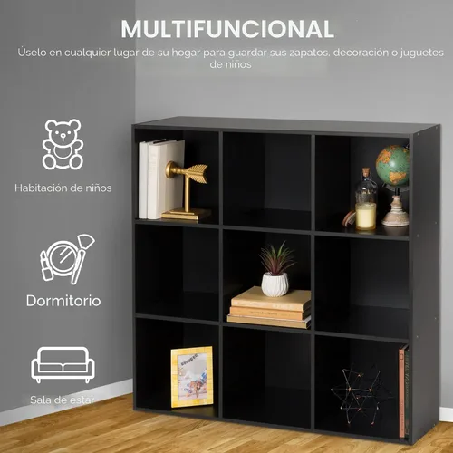Miniatura 5 de Best Choice Products Organizador de almacenamiento de 9 cubos, apertura de estante de 11 pulgadas, estantería, estante de exhibición, personalizable