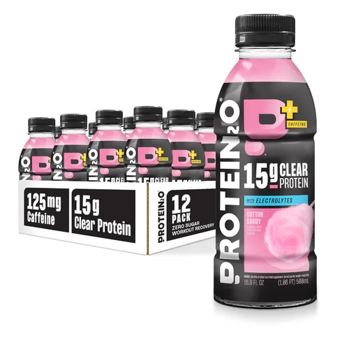 Miniatura 11 de Protein2o - Bebida de agua con 0.53 onzas de proteína de suero de leche; energizante, sabor a arándano y frambuesa, 17 onzas fluidas por botella