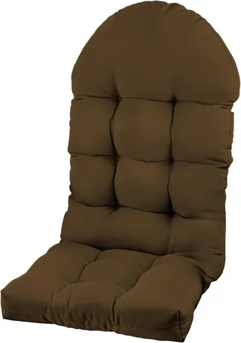 Miniatura 20 de Cojín para silla Adirondack, cojín para silla mecedora 44x19.4x4 pulgadas, cojines de respaldo alto para patio de arriba y abajo con lazos