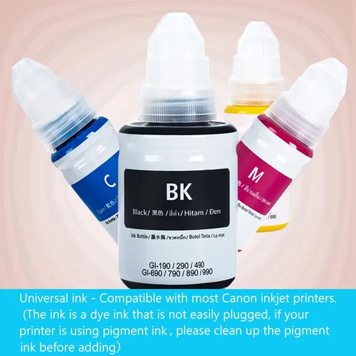 Miniatura 6 de Botellas de tinta de repuesto compatibles con GI290 para Canon PIXMA G1000 G1200 G1800 G2100 G2200 G2400 G2800 G3200 G3600 G3800 G4100 G4600 G4211 0