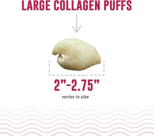 Miniatura 4 de Icelandic+ Colágeno Puffs: Colágeno de carne al horno con piel de bacalao, 2.5 onzas, golosinas para perros medianos y grandes, bocadillos