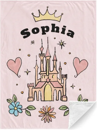 Miniatura 17 de Mantas de bebé personalizadas con nombre, mantas de bebé personalizadas para niñas, regalos de bebé, manta personalizada con corona de princesa
